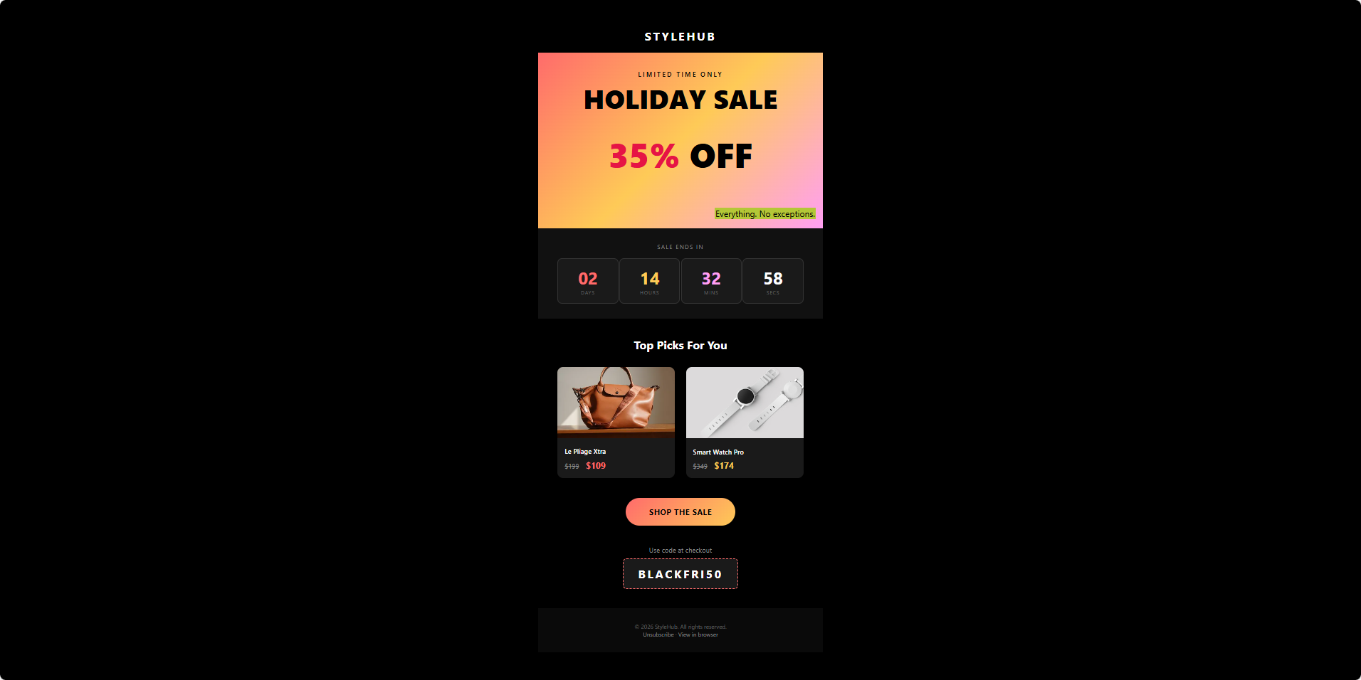 編輯後的最終郵件