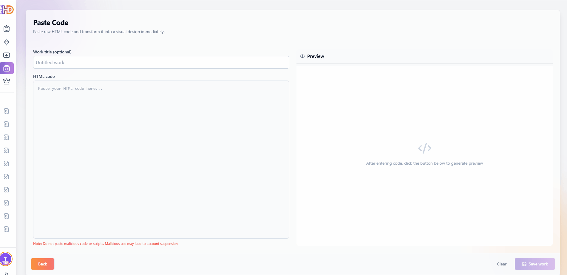 貼上 HTML 到編輯器