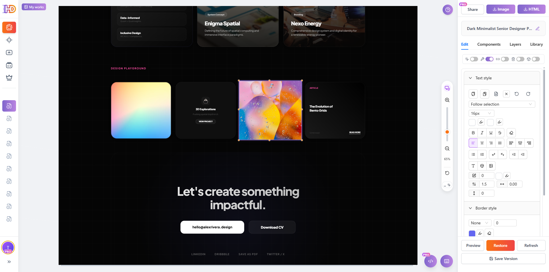Trascina elemento in una nuova posizione