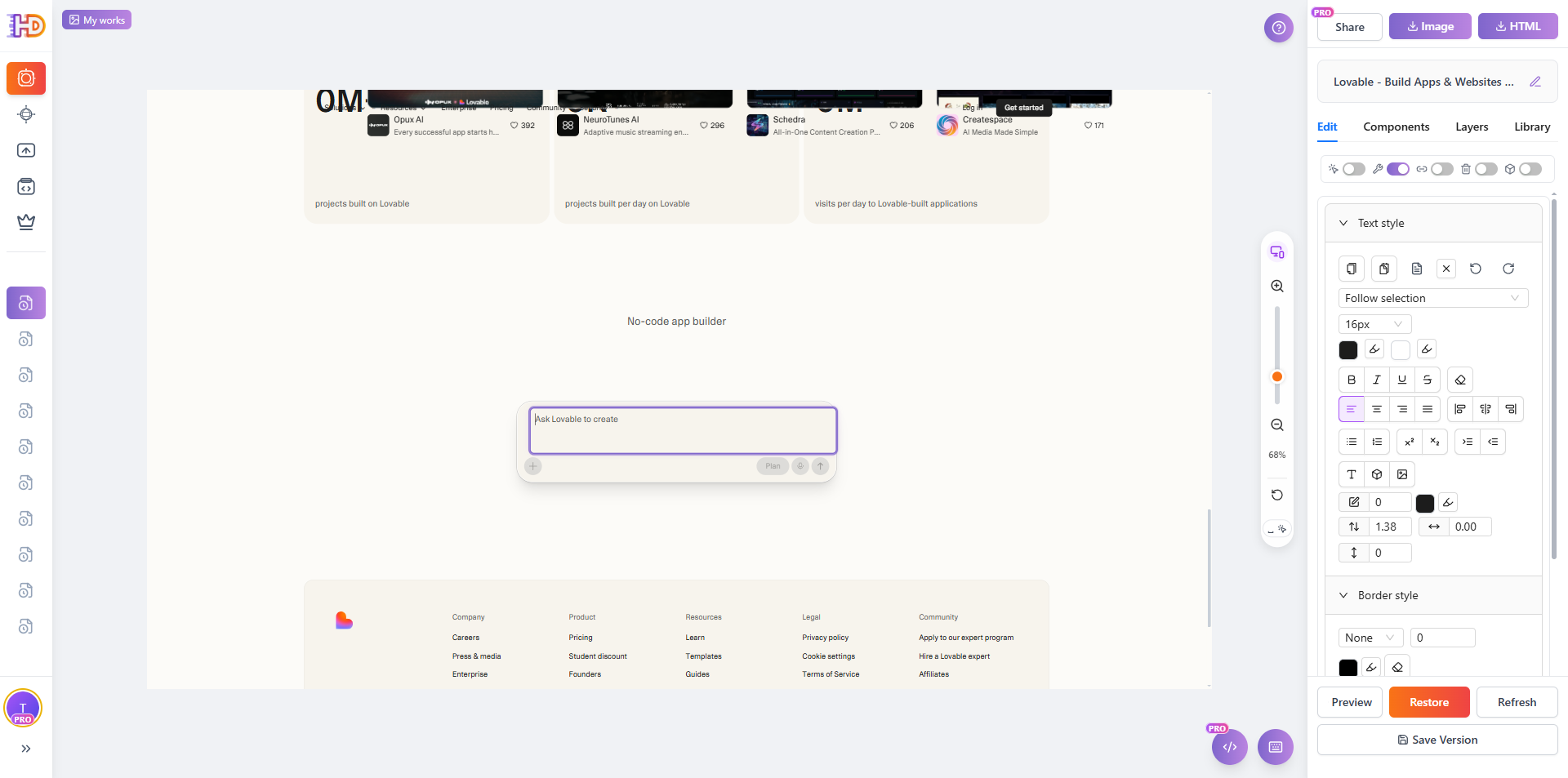 Text im Eingabebereich vor dem Bearbeiten auswählen