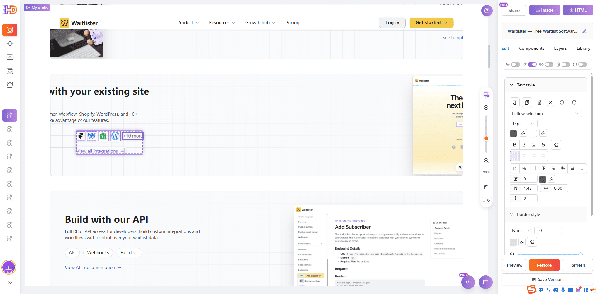 Batch-select and move multiple elements together to adjust layout hierarchy