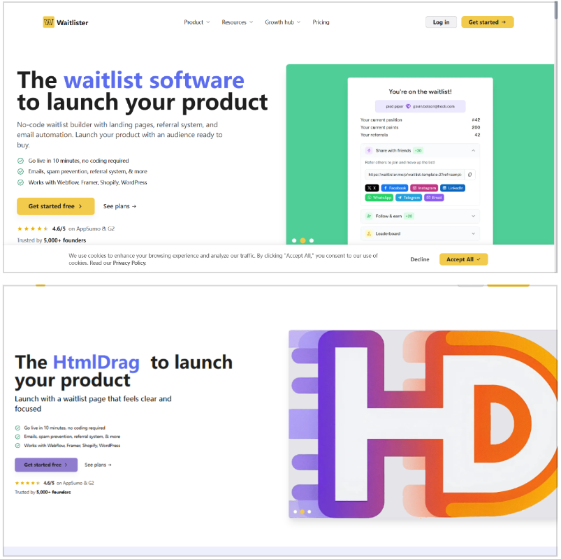 Como refinar mais rápido uma página de waitlist gerada por IA sem programar