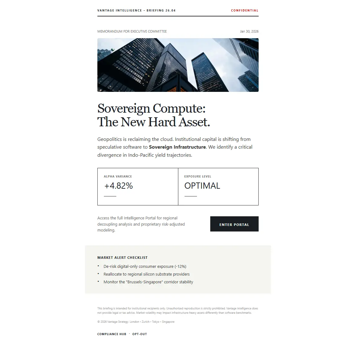 Professional Business Strategy Briefing Beige & Gray Email