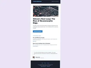 Boletín Tech Moderno Azul Oscuro Futurista Email